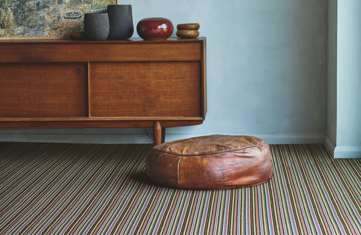 Wool stripe carpet